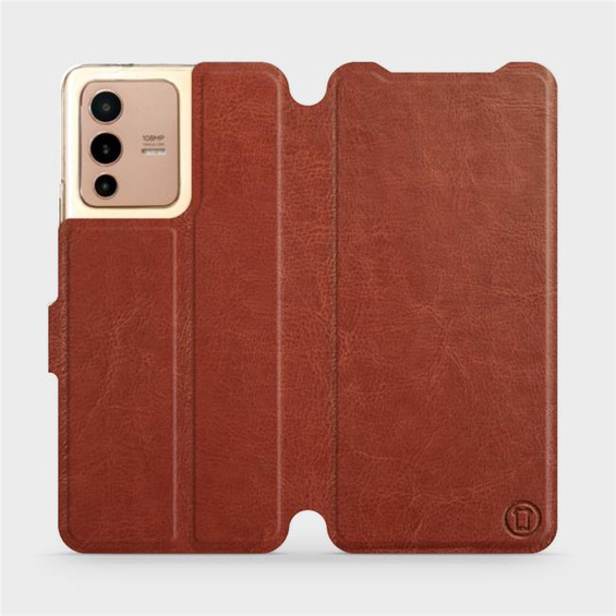 Etui do Vivo V23 5G - wzór Brown&Gray