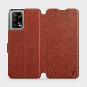 Etui do OPPO A74 - wzór Brown&Gray
