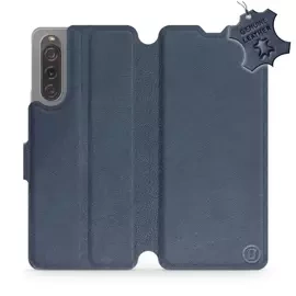 Phone Case Sony Xperia 10 V - Design Blue Leather