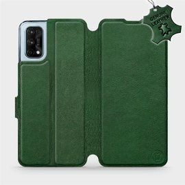 Phone Case Realme 7 Pro - Design Green Leather