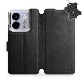 Phone Case Xiaomi POCO M7 Pro 5G - Design Black Leather