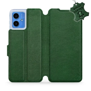 Hülle für Motorola Moto G14 - Farbe Green Leather