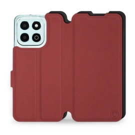 Phone Case Huawei Honor X6b - Design Dark Red with Black