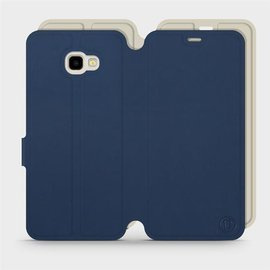 Phone Case Samsung Galaxy J4 Plus 2018 - Design Navy with Platinum