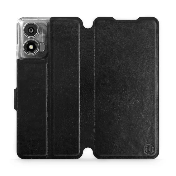 Etui do Motorola Moto E14 - wzór Black&Gray