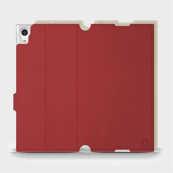 Etui Soft Touch do Sony Xperia XA1 Ultra - wzór Zachodząca czerwień z platyną