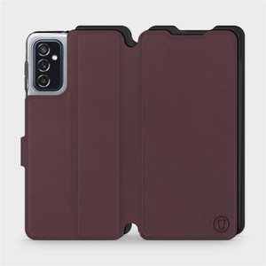 Phone Case Samsung Galaxy M52 5G - Design Burgundy with Black