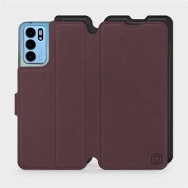 Phone Case OPPO Reno 6 5G - Design Burgundy with Black