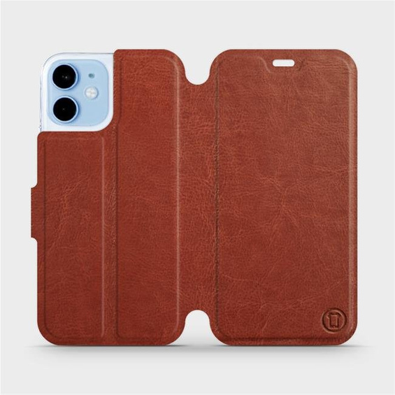 Hülle für Apple iPhone 12 mini - Farbe Brown&Orange