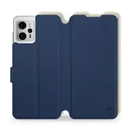 Phone Case Motorola Moto G23 - Design Navy with Platinum