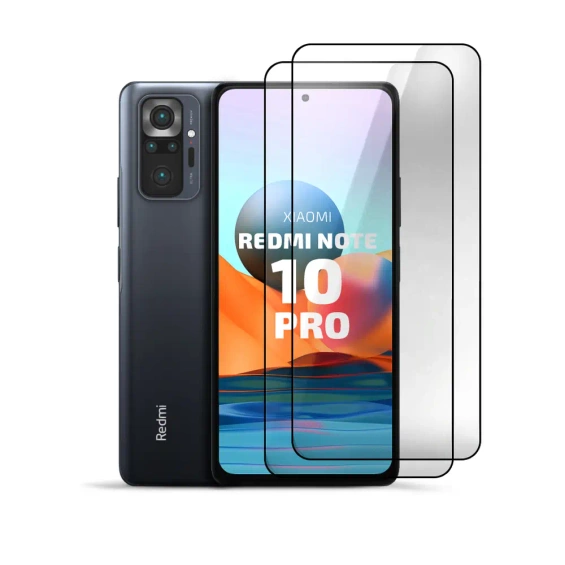 2-Pack Tempered Glass Clear for Xiaomi Redmi Note 10 pro