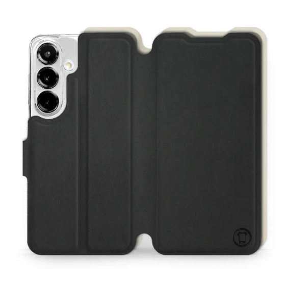 Hülle für Samsung Galaxy S25 - Farbe Schwarz mit Platin