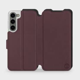 Phone Case Samsung Galaxy S23 Plus - Design Burgundy with Black