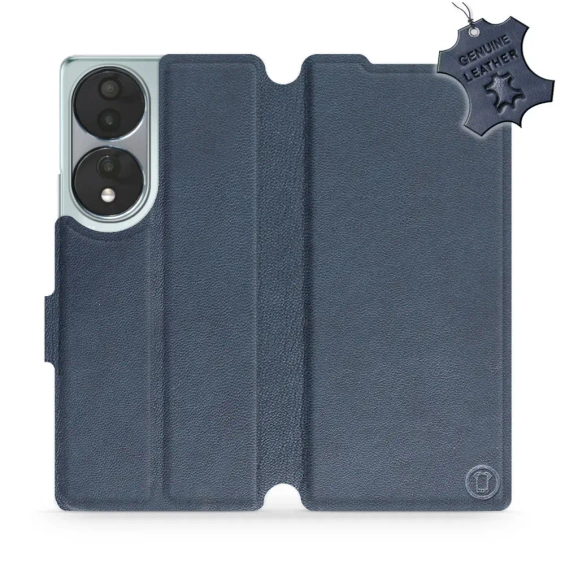 Phone Case Huawei Honor 70 - Design Blue Leather