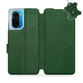 Phone Case Xiaomi POCO F3 - Design Green Leather