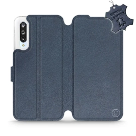Phone Case Xiaomi Mi 9 Lite - Design Blue Leather