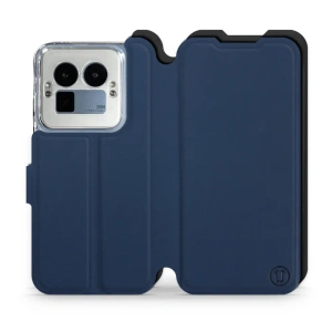 Etui Soft Touch do Realme GT 8 Pro - wzór Głęboki granat z czernią