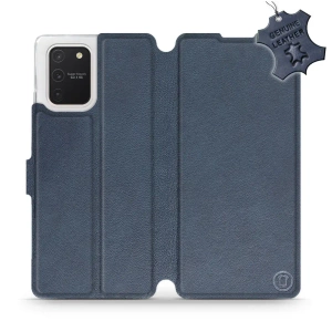 Phone Case Samsung Galaxy S10 Lite - Design Blue Leather