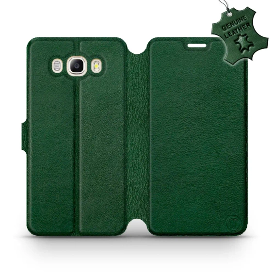 Phone Case Samsung Galaxy J7 2016 - Design Green Leather