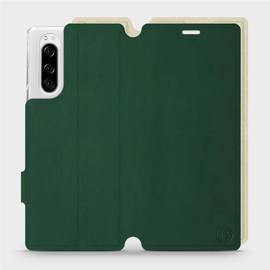 Phone Case Sony Xperia 5 - Design Green with Platinum
