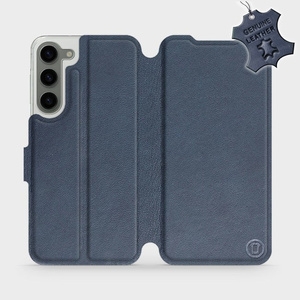 Phone Case Samsung Galaxy S23 Plus - Design Blue Leather