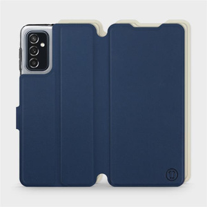 Phone Case Samsung Galaxy M52 5G - Design Navy with Platinum
