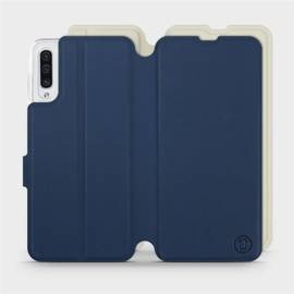 Phone Case Samsung Galaxy A50 - Design Navy with Platinum