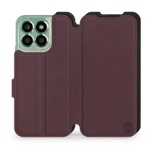 Hülle für Huawei Honor X8b - Farbe Burgund mit Schwarz