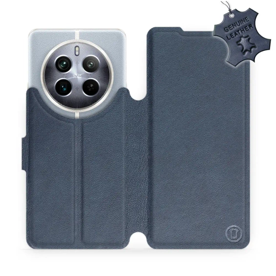 Phone Case Realme 12 Pro 5G - Design Blue Leather