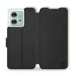Phone Case Motorola Edge 40 Neo - Design Black with Platinum