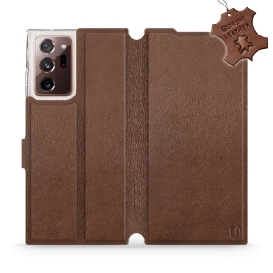 Phone Case Samsung Galaxy Note 20 Ultra - Design Brown Leather