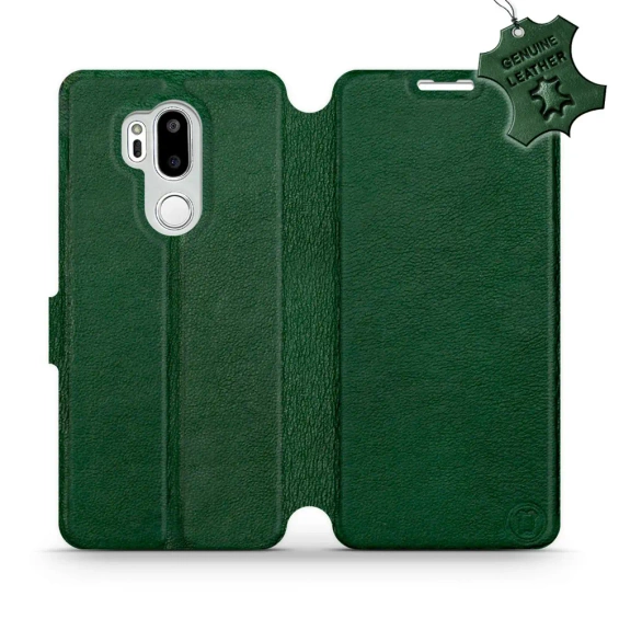 Phone Case LG G7 ThinQ - Design Green Leather