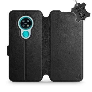 Phone Case Nokia 7.2 - Design Black Leather