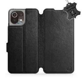 Phone Case Xiaomi Mi 11 Lite - Design Black Leather
