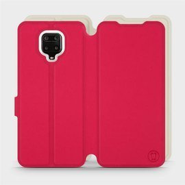 Hülle für Xiaomi Redmi Note 9 Pro - Farbe Rot mit Platin