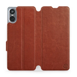 Hülle für Sony Xperia 10 VI - Farbe Brown&Orange