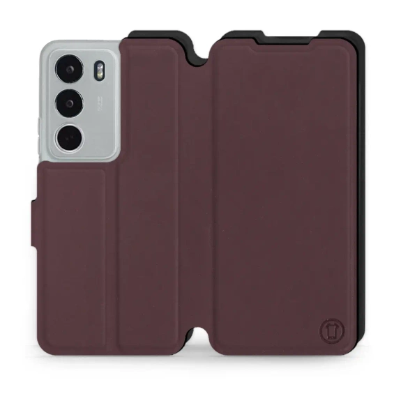 Phone Case Realme C71 - Design Burgundy with Black