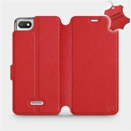 Phone Case Xiaomi Redmi 6A - Design Red Leather