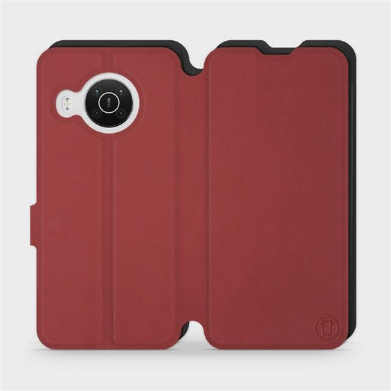 Etui Soft Touch do Nokia X10 - wzór Zachodząca czerwień z czernią