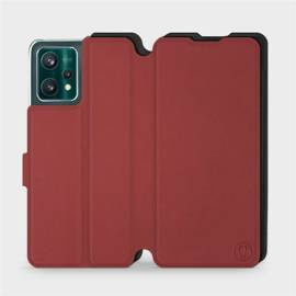 Phone Case Realme 9 Pro - Design Dark Red with Black