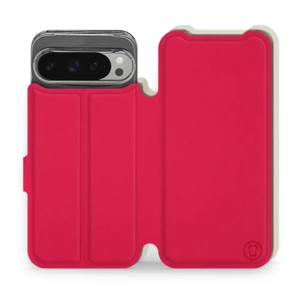 Hülle für Google Pixel 9 Pro XL - Farbe Rot mit Platin