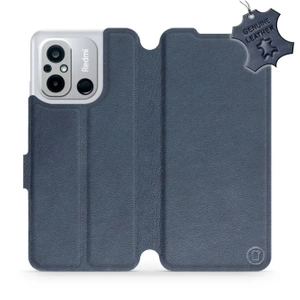 Phone Case Xiaomi Redmi 12C - Design Blue Leather