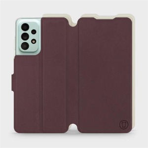Phone Case Samsung Galaxy A33 5G - Design Burgundy with Platinum