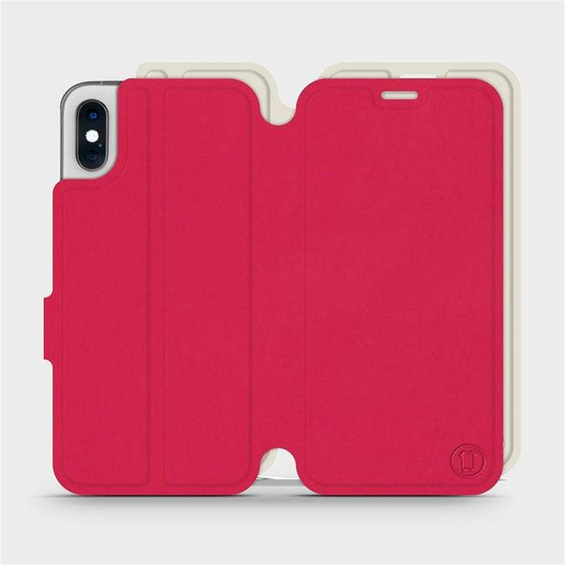 Phone Case Apple iPhone XS - Design Red with Platinum