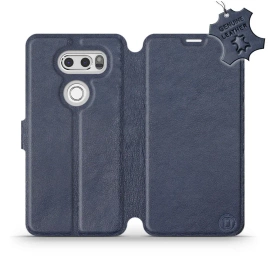 Phone Case LG V30 - Design Blue Leather