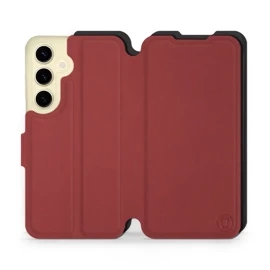 Phone Case Samsung Galaxy S24 - Design Dark Red with Black