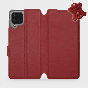 Hülle für Samsung Galaxy M32 4G - Farbe Dark Red Leather