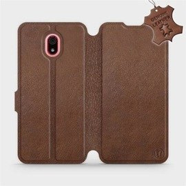 Phone Case Xiaomi Redmi 8A - Design Brown Leather