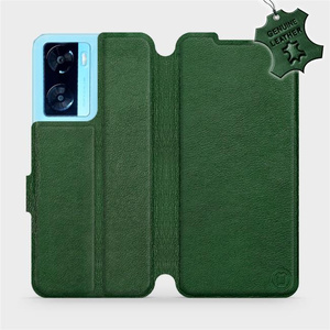 Phone Case OPPO A57S - Design Green Leather