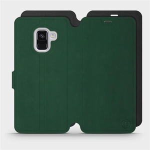 Phone Case Samsung Galaxy A8 2018 - Design Green with Black